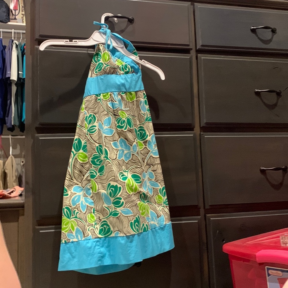 Floral halter dress
